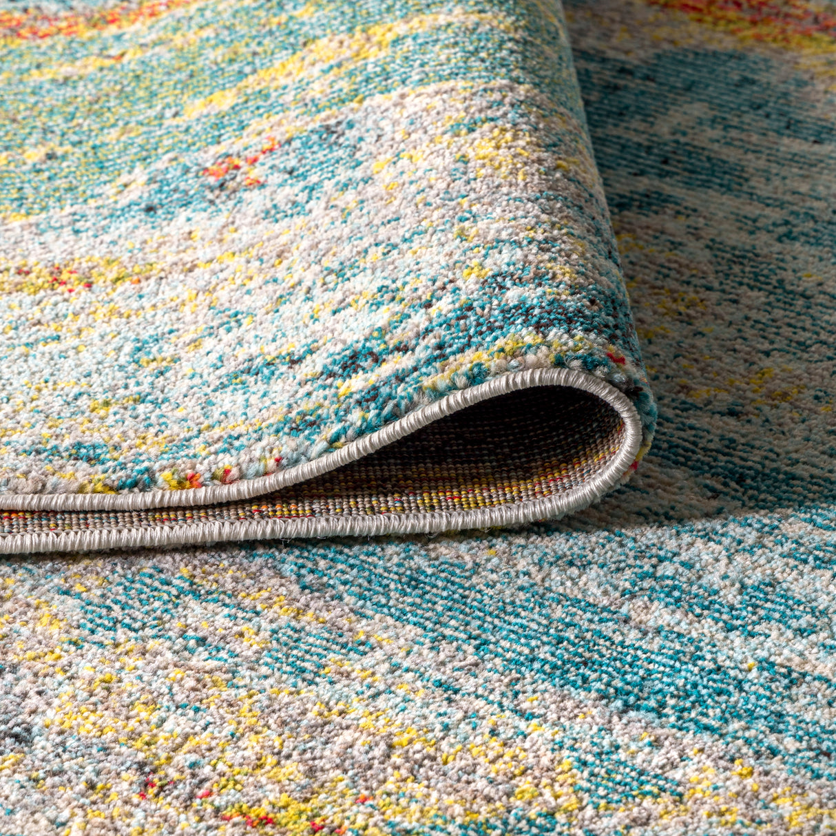 Contemporary POP Modern Abstract Vintage Waterfall Runner Rug