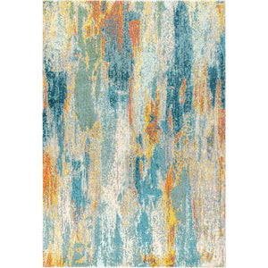 Contemporary POP Modern Abstract Vintage Waterfall Area Rug