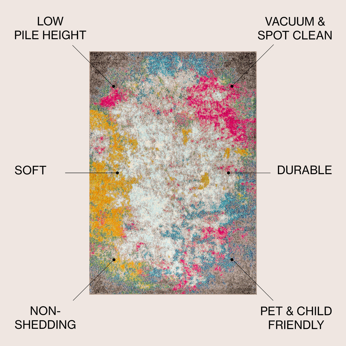 Contemporary Modern Abstract Area Rug