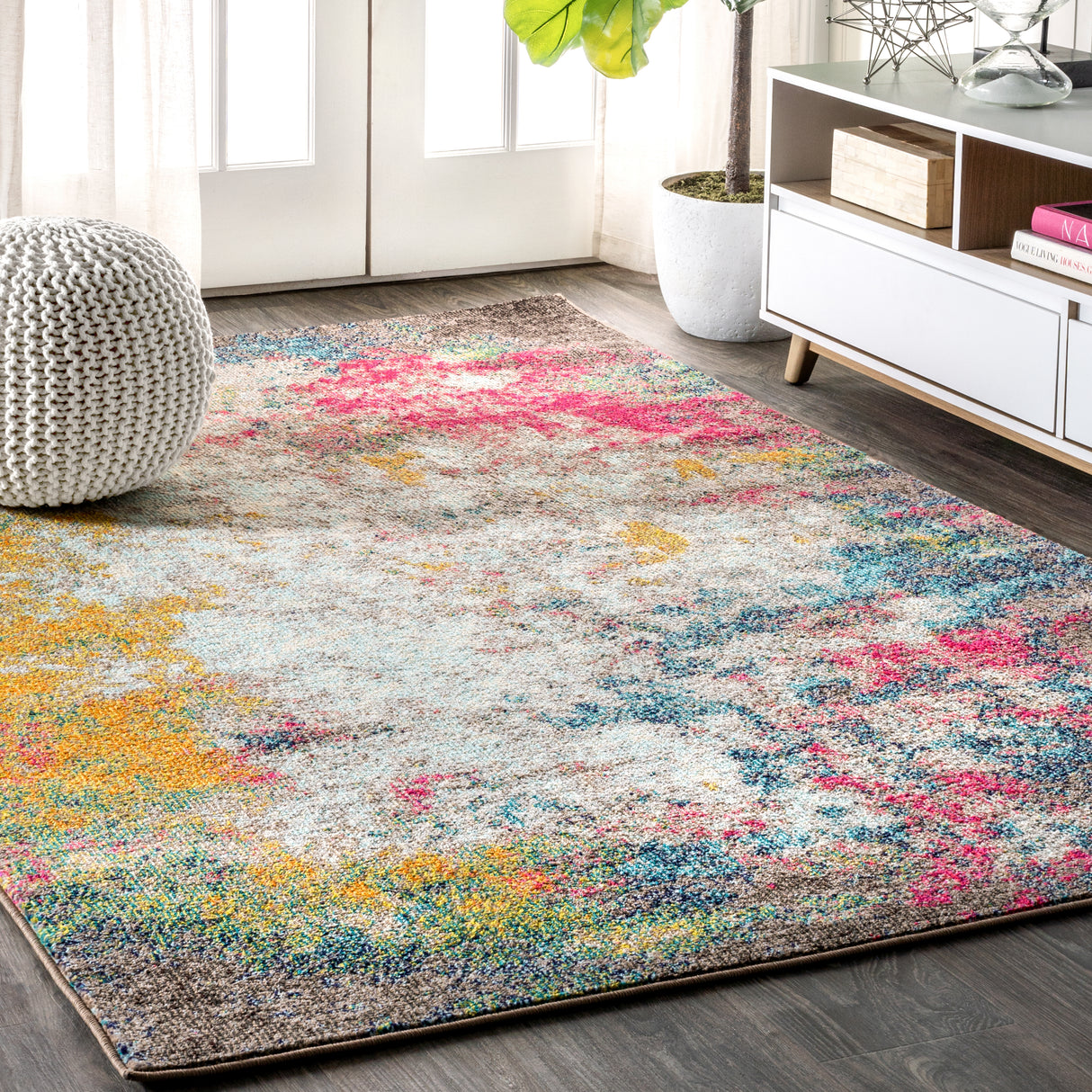 Contemporary Modern Abstract Area Rug