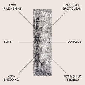 Storm Modern Abstract Runner Rug