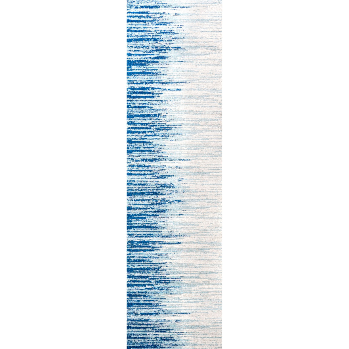 Linear Modern Half-Stripe Runner Rug