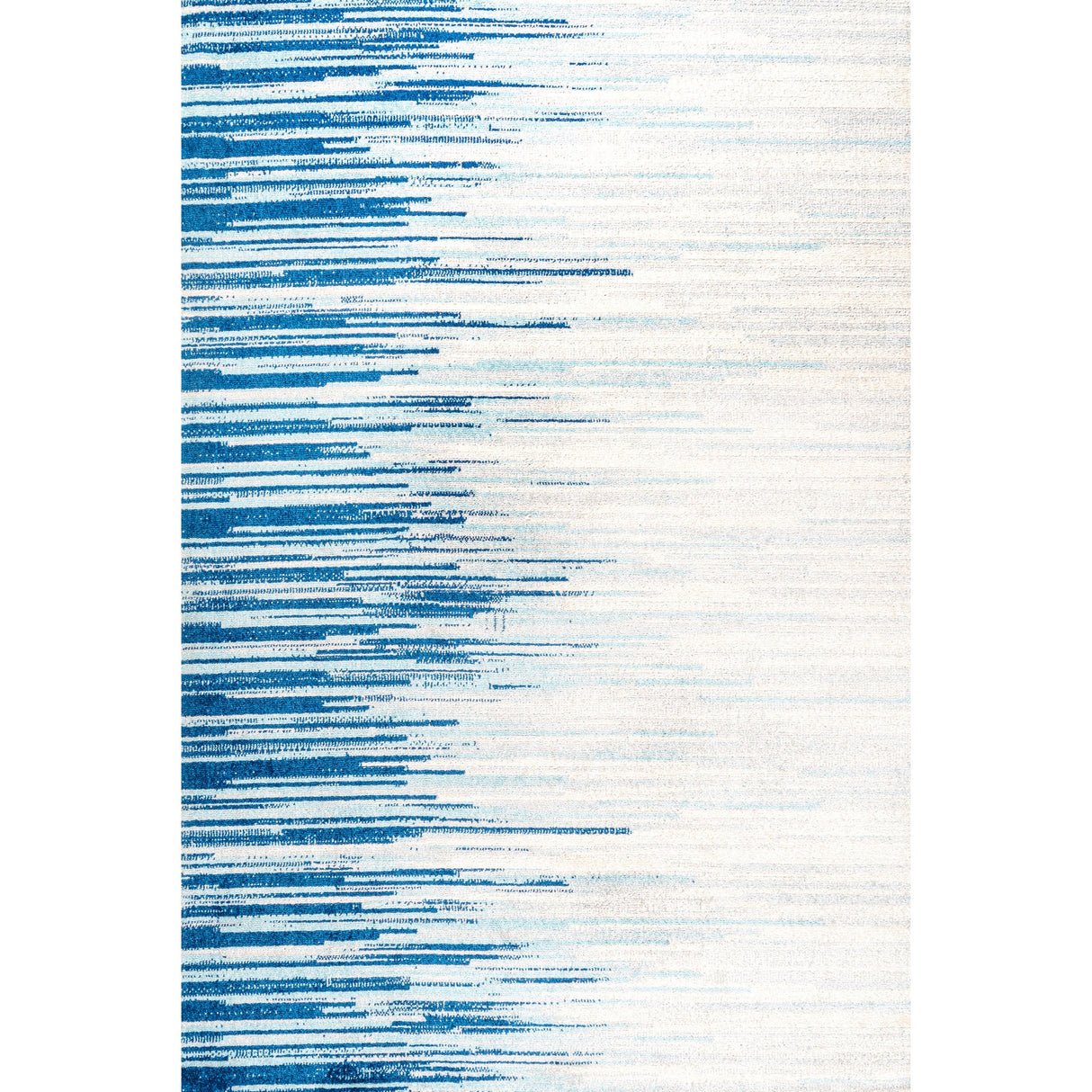 Linear Modern Half-Stripe Area Rug
