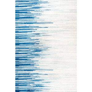 Linear Modern Half-Stripe Area Rug
