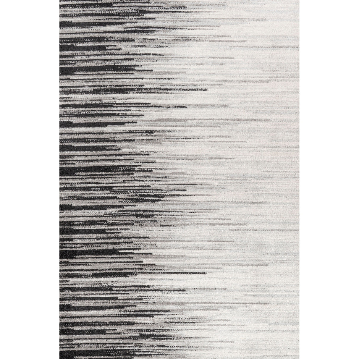 Linear Modern Half-Stripe Area Rug