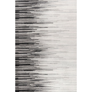 Linear Modern Half-Stripe Area Rug