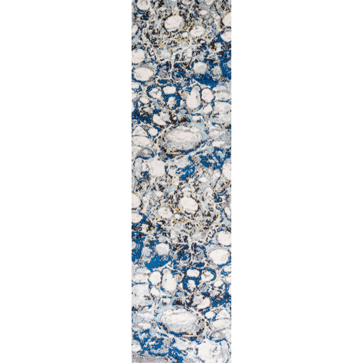 Pebble Marbled Abstract Runner Rug