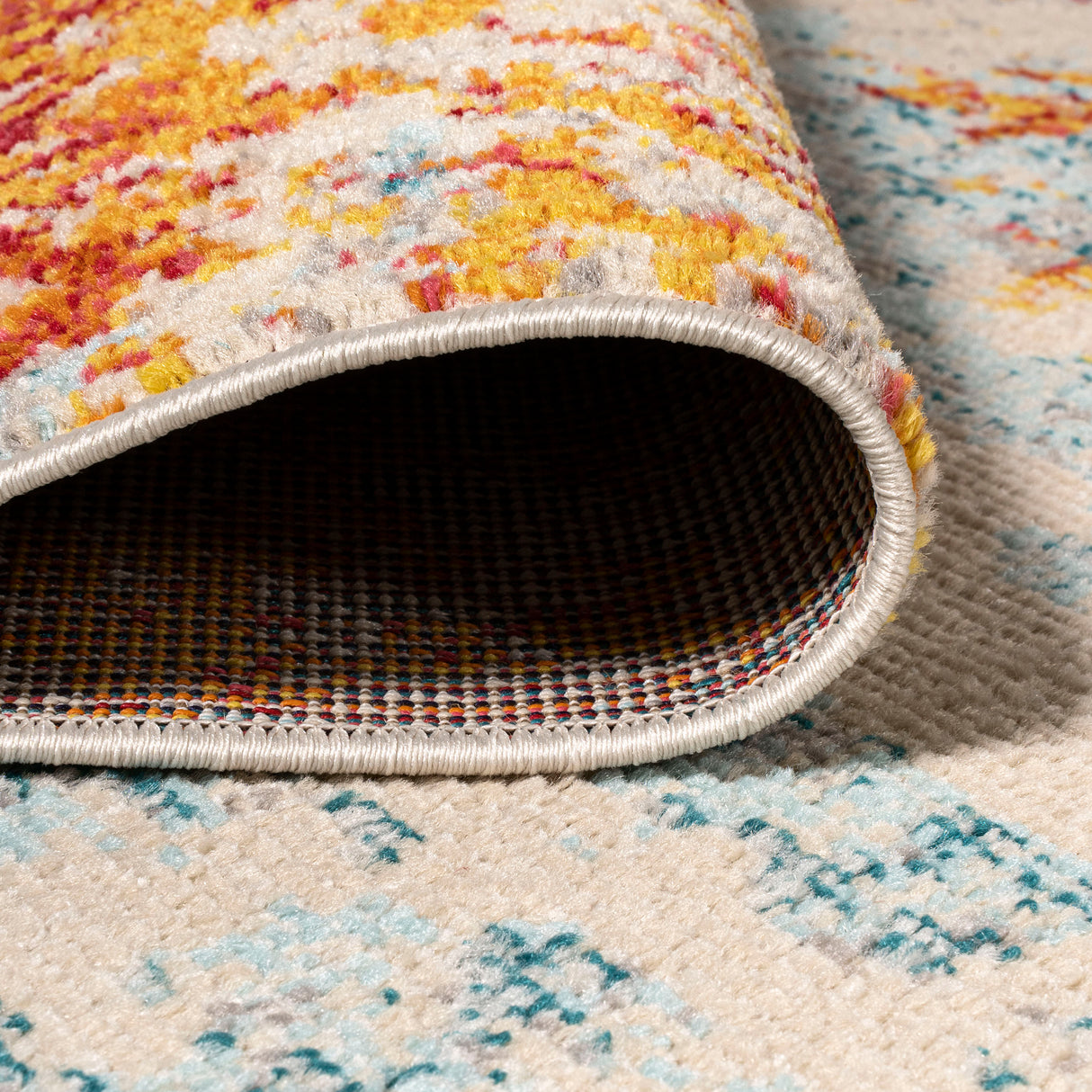 Sunset Modern Abstract Runner Rug