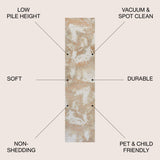 Petalo Abstract Two-Tone Modern Runner Rug