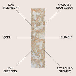 Petalo Abstract Two-Tone Modern Runner Rug