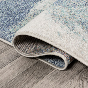 Petalo Abstract Two-Tone Modern Runner Rug