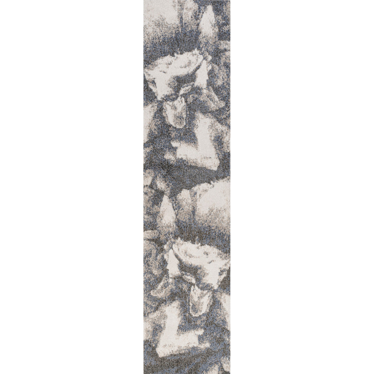 Petalo Abstract Two-Tone Modern Runner Rug