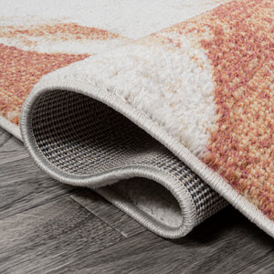 Petalo Abstract Two-Tone Modern Runner Rug