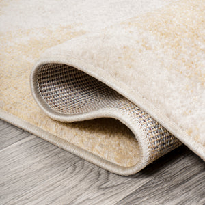 Petalo Abstract Two-Tone Modern Runner Rug