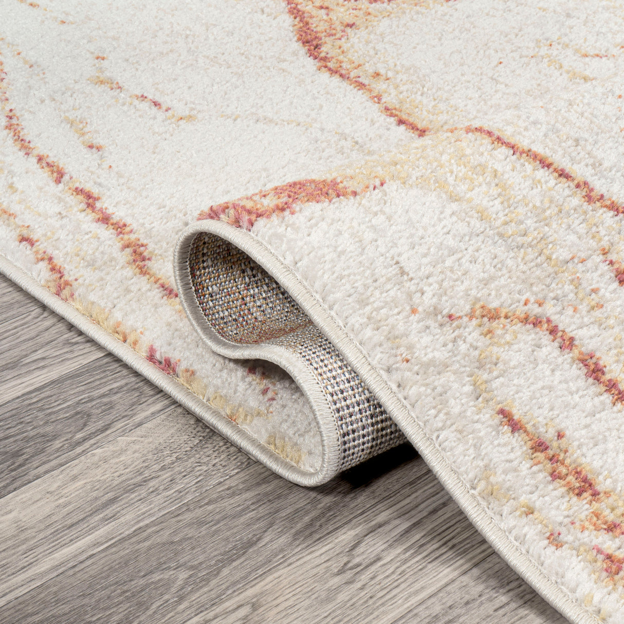Marmo Abstract Marbled Modern Runner Rug