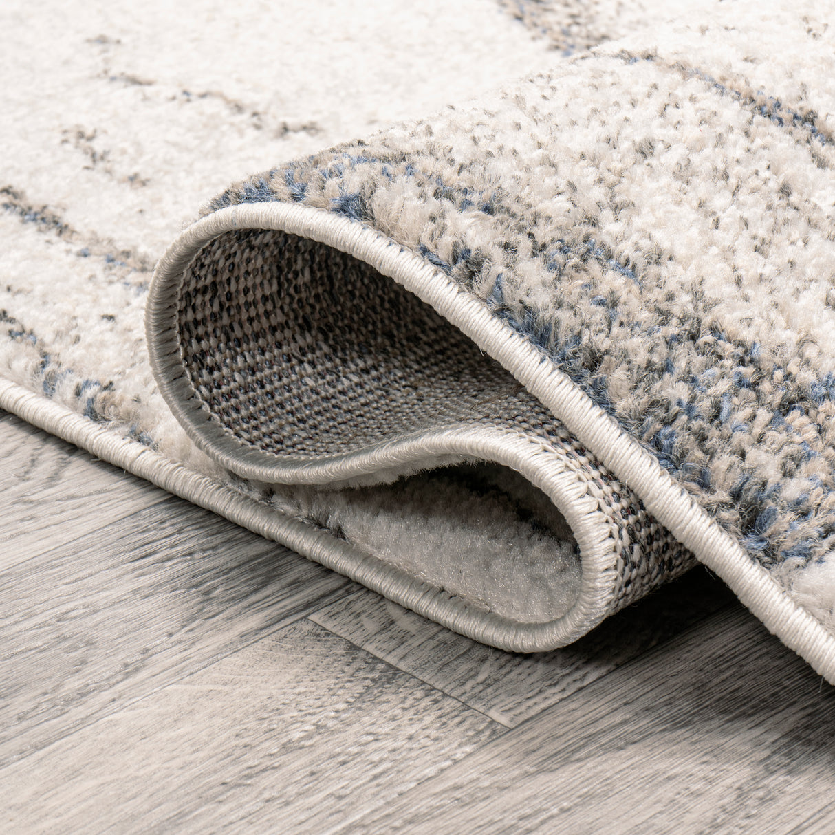 Marmo Abstract Marbled Modern Runner Rug