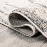 Marmo Abstract Marbled Modern Runner Rug