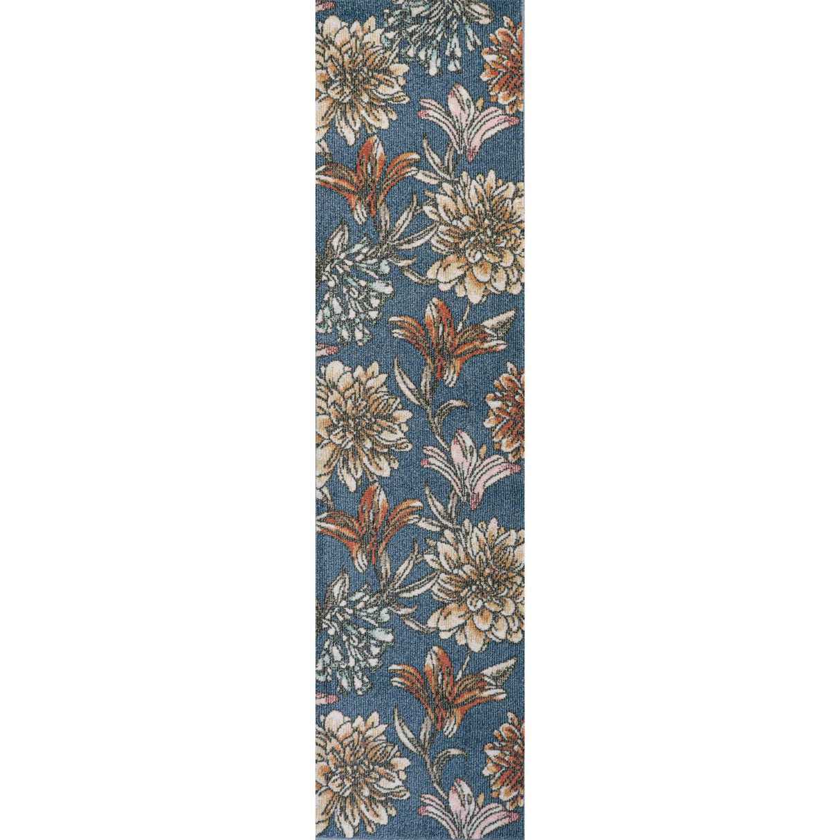 Giglio Modern Botanical Flower Runner Rug
