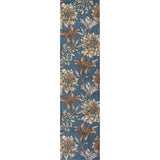 Giglio Modern Botanical Flower Runner Rug