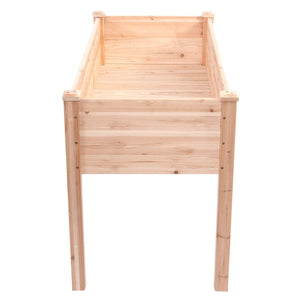 Solid Wood Cedar 30-inch High Raised Garden Bed Planter Box