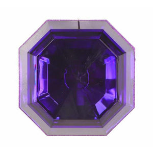 6" Acrylic Square Jewel Ornament: Purple