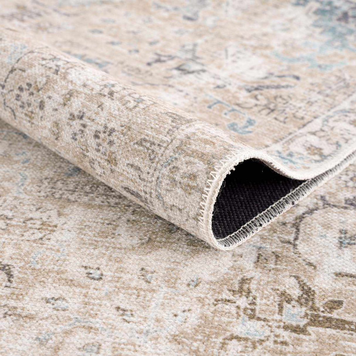 Beige Holi-4600 Washable Area Rug - Clearance