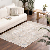 Beige Holi-4600 Washable Area Rug - Clearance