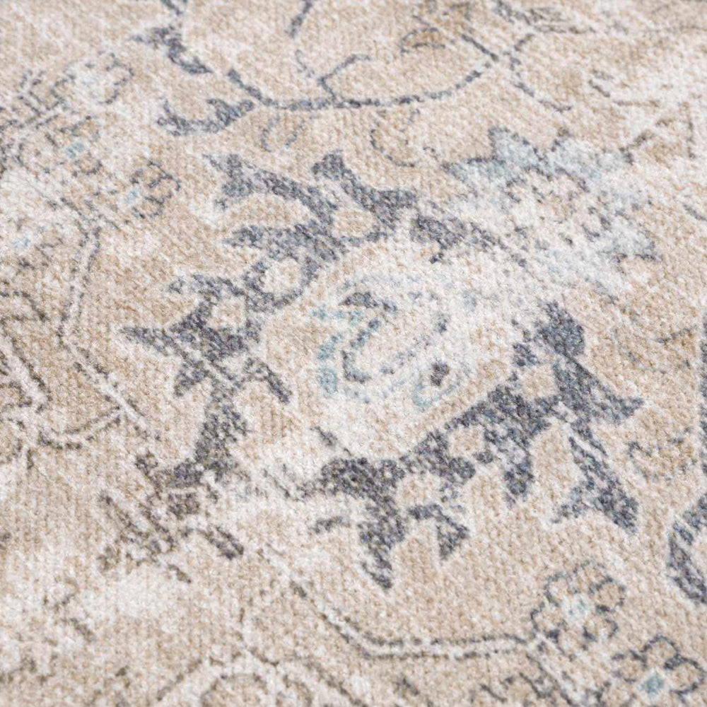 Beige Holi-4600 Washable Area Rug - Clearance