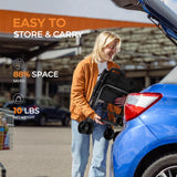 Collapsible Wagon Cart with Wheels Foldable - Folding Utility Heavy Duty Wagons Carts for Grocery Sports Garden Shopping Camping Wheelbarrows