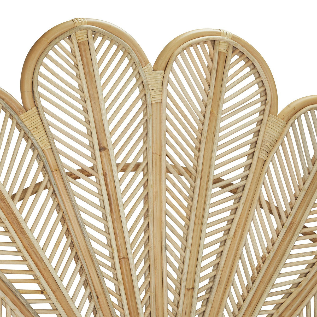Queen Rattan Headboard 60in Handmade Wicker Boho Bedhead