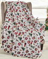 Cozy Festive Holiday Throw Blanket 50" x 60"