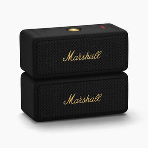 Certified Refurbished - Marshall Emberton II Portable Bluetooth Speaker, Black & Brass