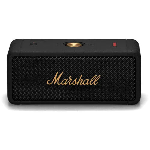 Certified Refurbished - Marshall - Emberton Portable Bluetooth Speaker - Black & Brass