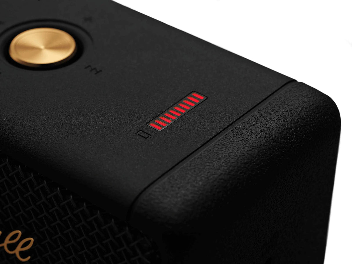 Certified Refurbished - Marshall - Emberton Portable Bluetooth Speaker - Black & Brass