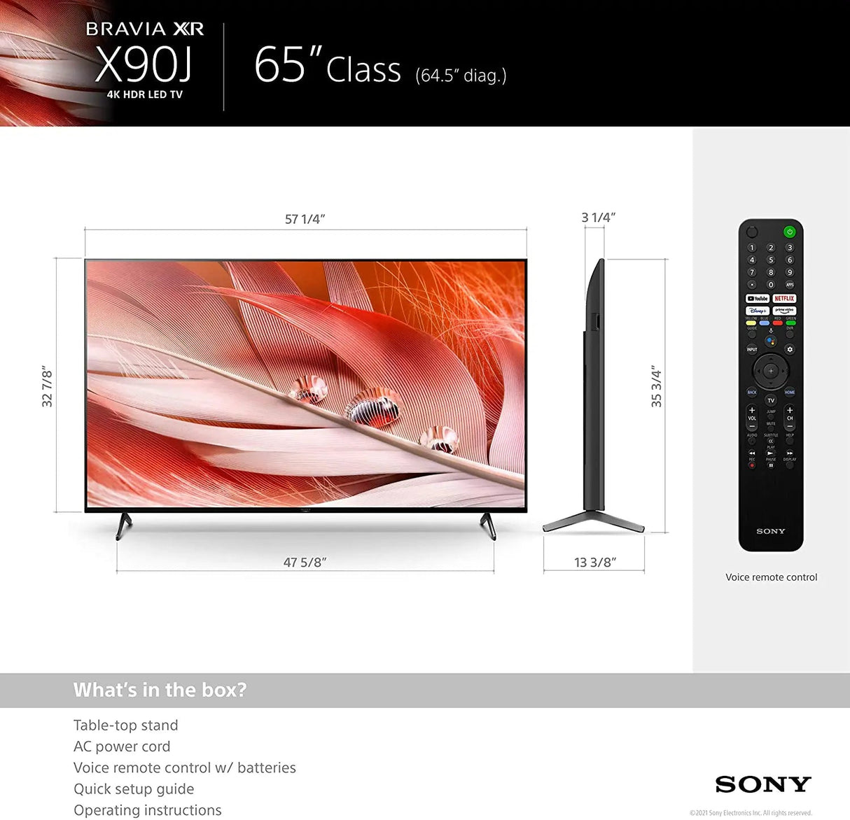 Certified Refurbished - Sony - 65" Class BRAVIA XR X90J Series LED 4K UHD Smart Google TV