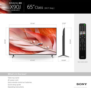 Certified Refurbished - Sony - 65" Class BRAVIA XR X90J Series LED 4K UHD Smart Google TV