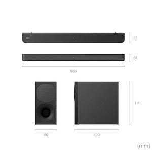 Certified Refurbished - Sony HT-S400 2.1ch Soundbar with Wireless subwoofer