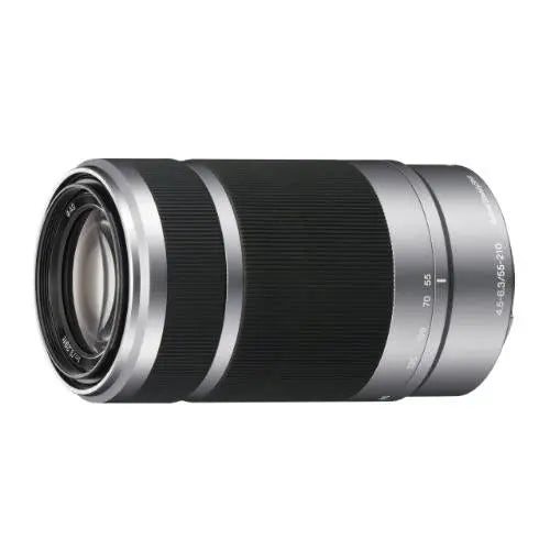 Certified Refurbished - Sony SEL55210 E 55-210mm F4.5-6.3 OSS E-mount Wide Zoom Lens - Silver