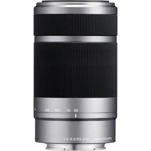 Certified Refurbished - Sony SEL55210 E 55-210mm F4.5-6.3 OSS E-mount Wide Zoom Lens - Silver