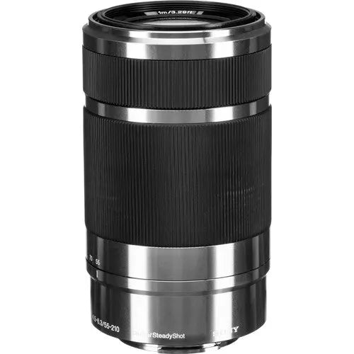 Certified Refurbished - Sony SEL55210 E 55-210mm F4.5-6.3 OSS E-mount Wide Zoom Lens - Silver