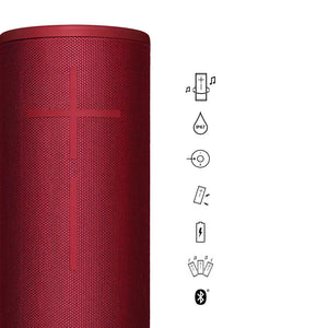 Certified Refurbished - Ultimate Ears MEGABOOM 3 Portable Bluetooth Speaker System - Red