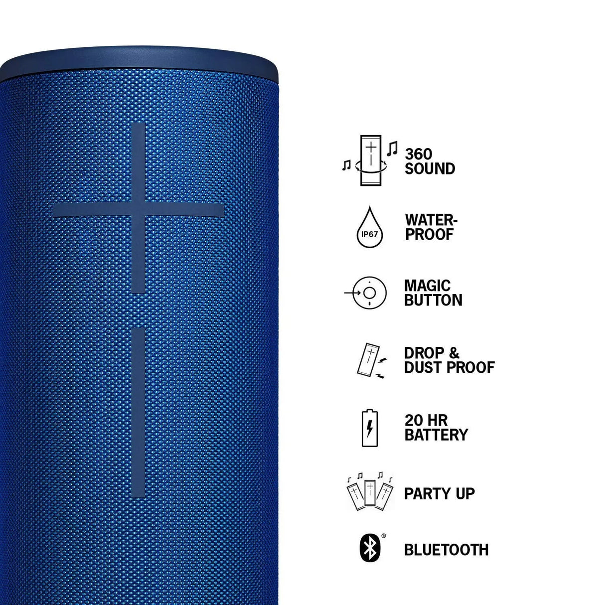 Certified Refurbished - Ultimate Ears MEGABOOM 3 Portable Wireless Bluetooth Speaker - 984-001392