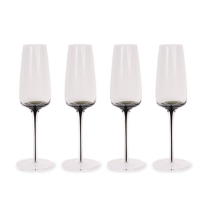 Smoke Stem Champagne Glasses