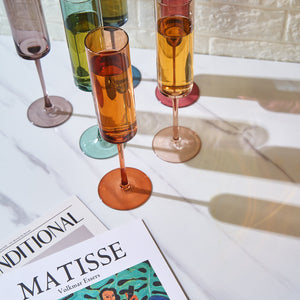 Tonal Champagne Flute Glassware, Set of 6