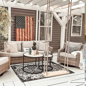 Charcoal Kilmacolm Indoor & Outdoor Area Rug - Clearance