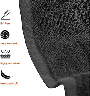 Set of 6 Hotel & Spa 100% Cotton Bath Towels 27x52 Inch