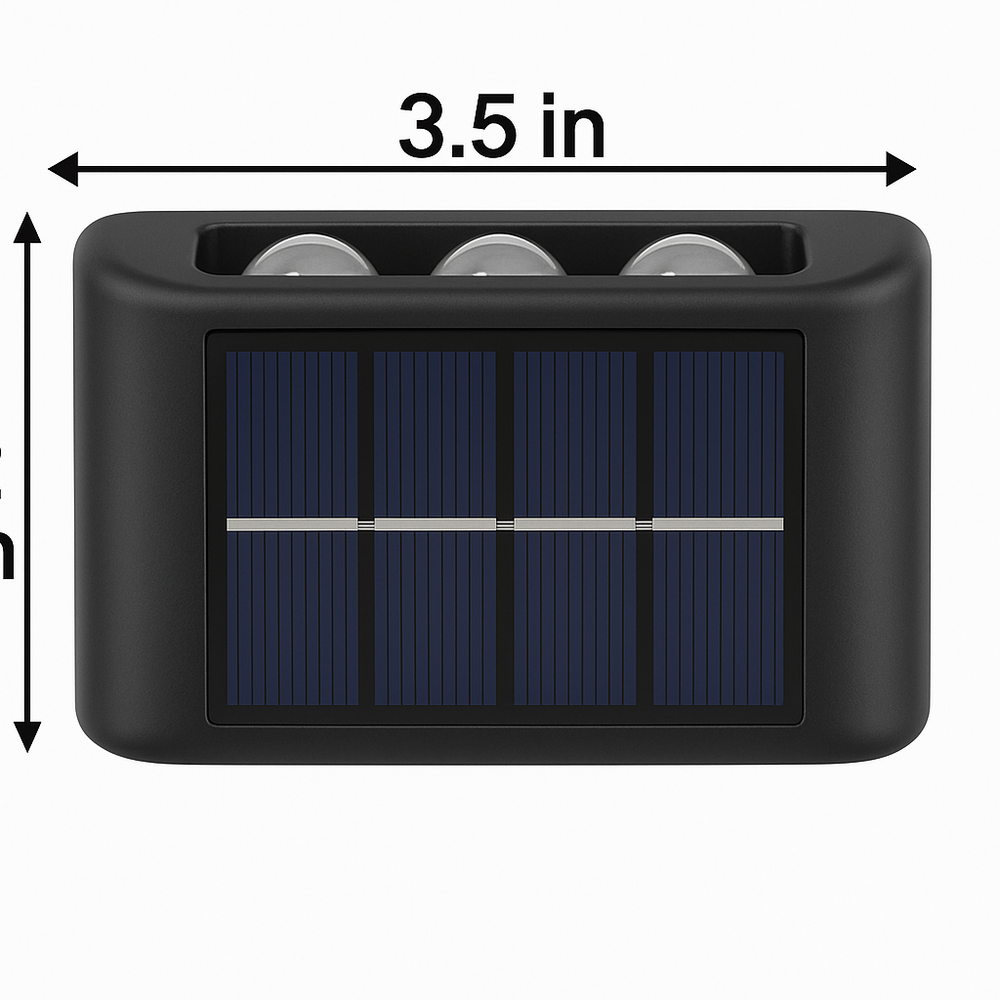 4-Pack Solar Outdoor Wall LED Light