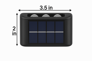 4-Pack Solar Outdoor Wall LED Light