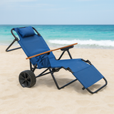 Convertible 2-in-1 Beach Cart and Reclining Chair