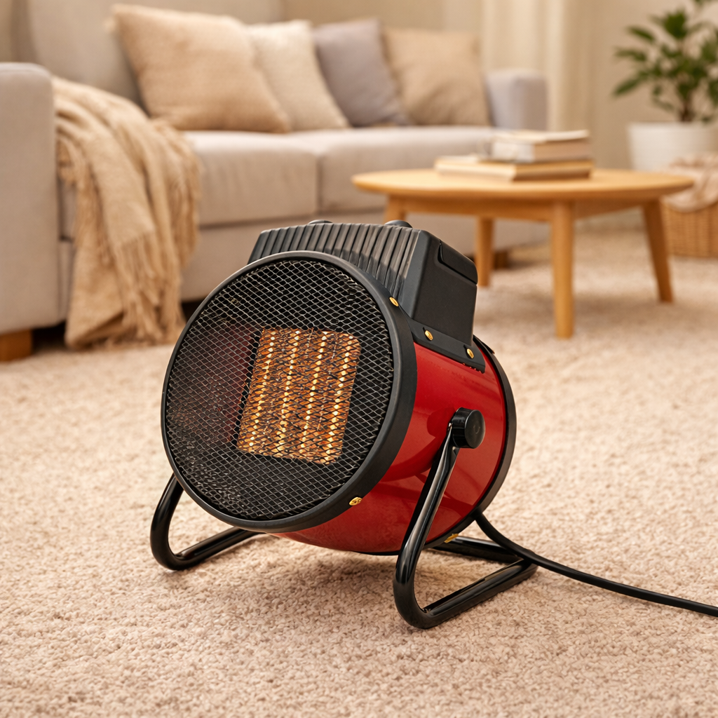 3000W Portable Electric Space Heater with Thermostat Fan & Safety